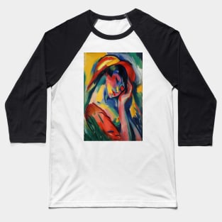 Woman At Rest: Matisse Style Baseball T-Shirt